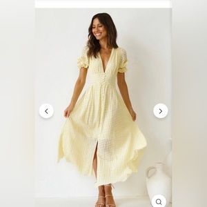 Pale yellow summer dress from Cherley NWOT